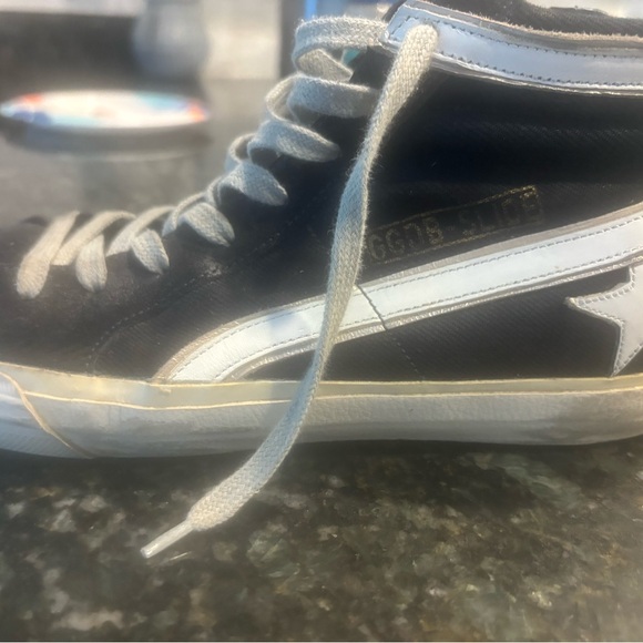 Golden Goose Denim High tops worn only once size 8 womens or men’s 6 - Picture 2 of 6